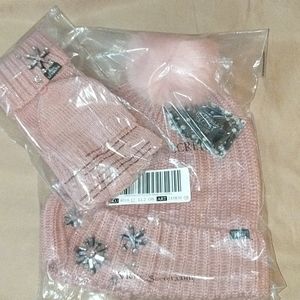 Victoria's secret hat and gloves set